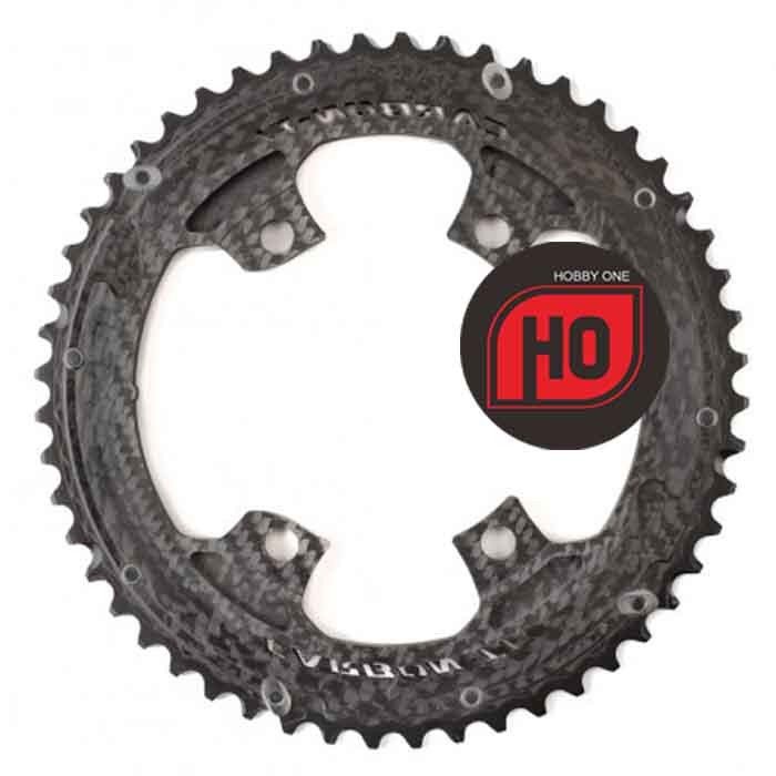 Carbon Ti X-Carboring EVO BCD110x4 DA9200 Dura Ace R9200 Ultegra R8100 Chainring - 52T